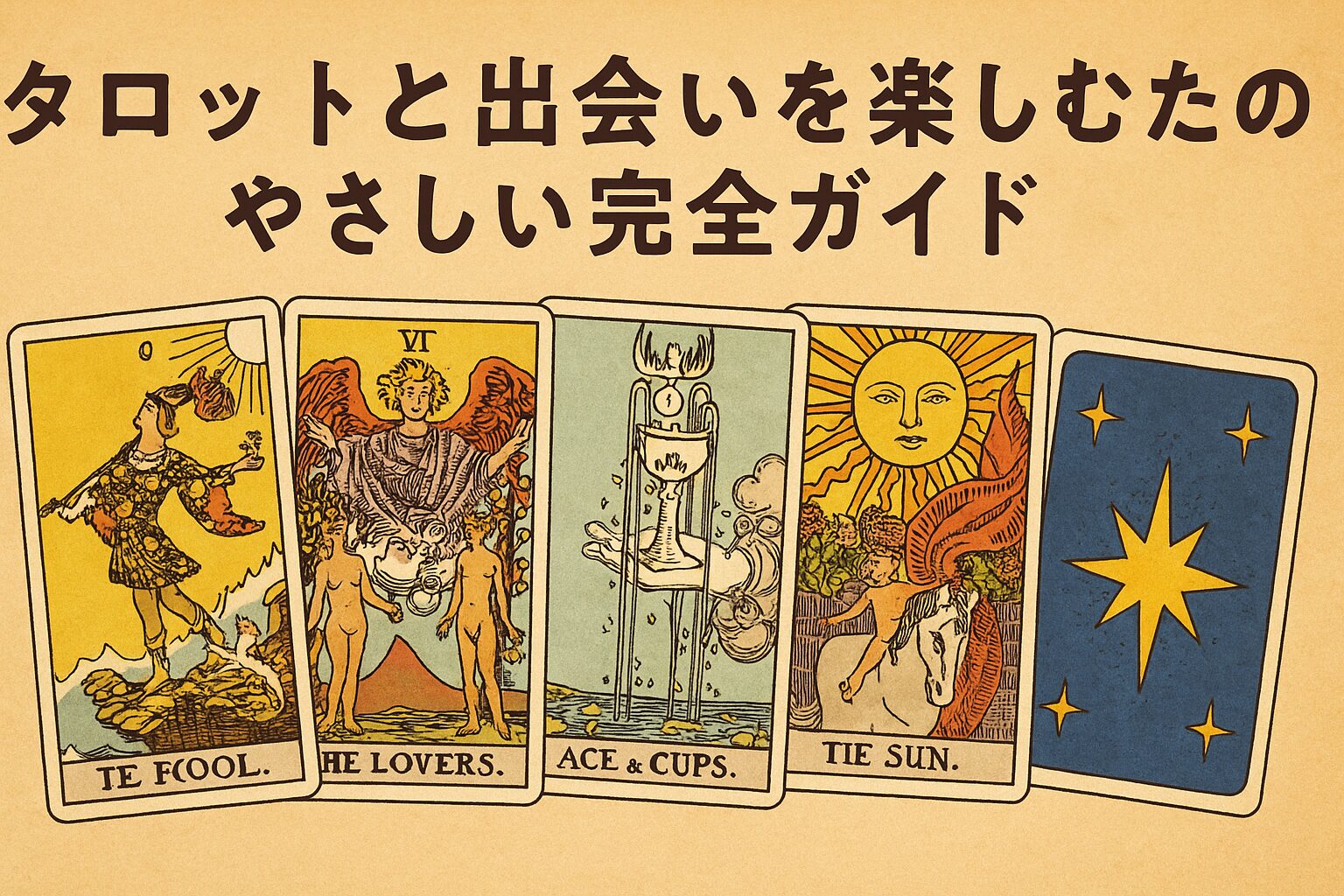タロットと出会いを楽しむためのやさしい完全ガイド