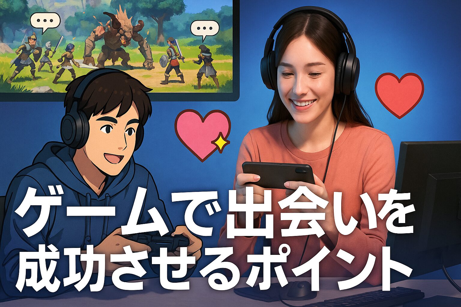 ゲームで出会いを成功させるポイント