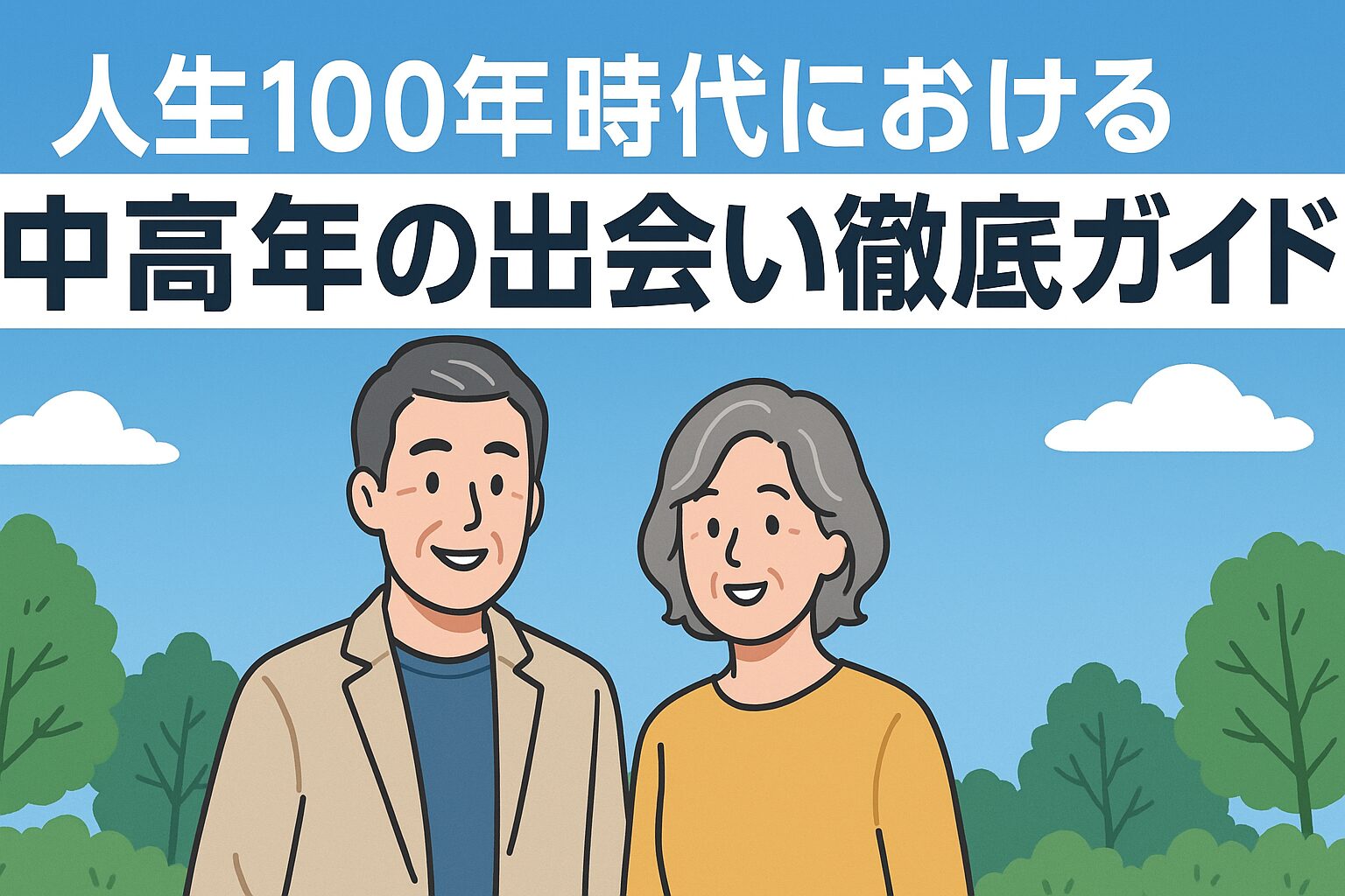 人生100年時代における中高年の出会い徹底ガイド