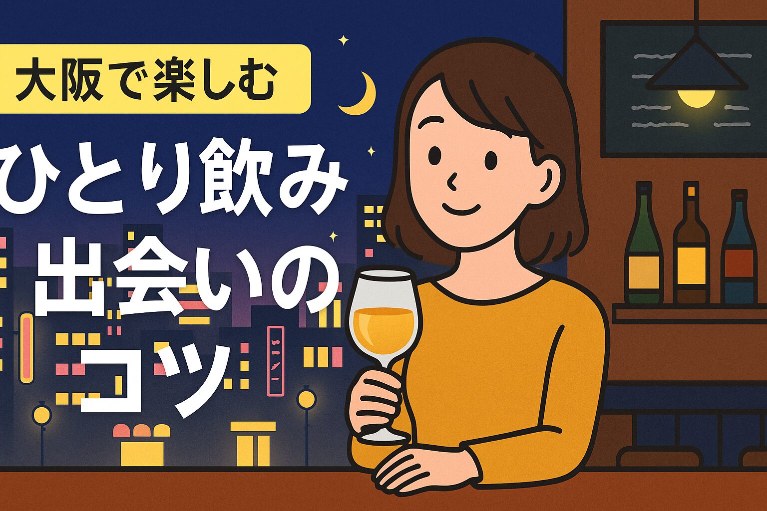 大阪で楽しむひとり飲み-出会いのコツ
