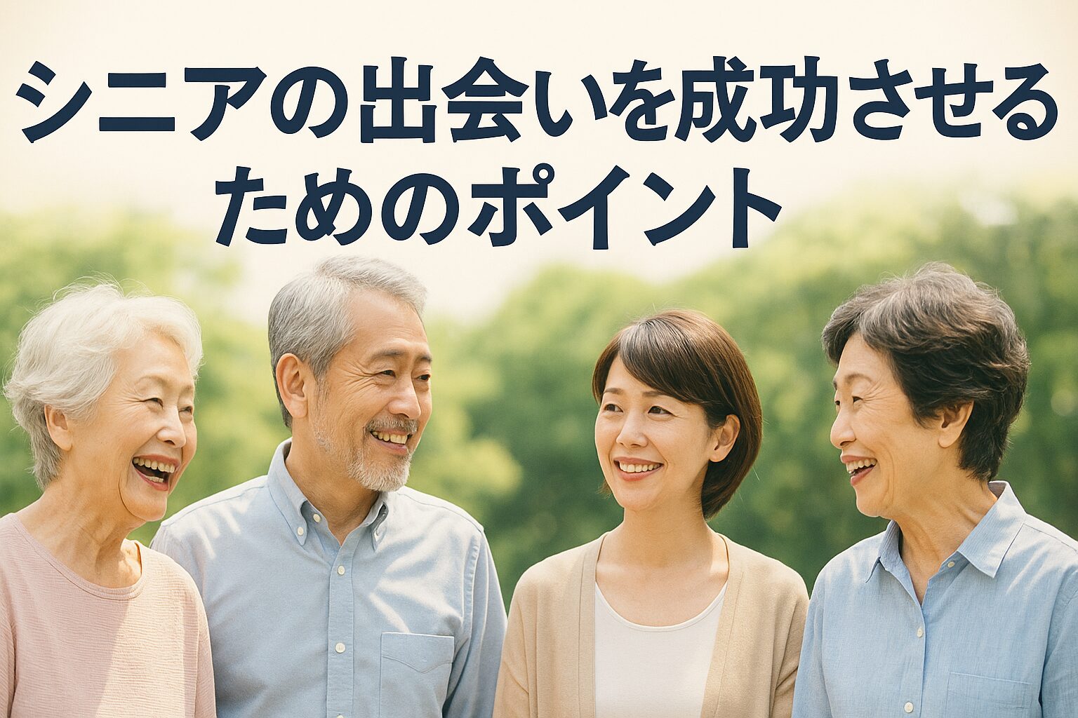 シニアの出会いを成功させるためのポイント